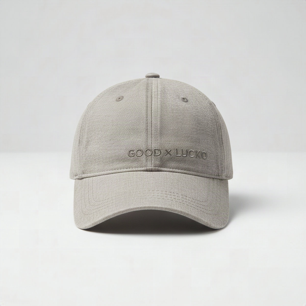 Casquette gris chiné, vue de face