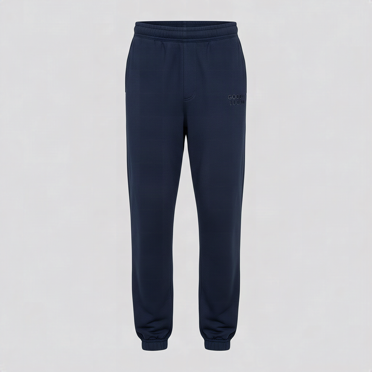 Jogging bleu marine, vue de face