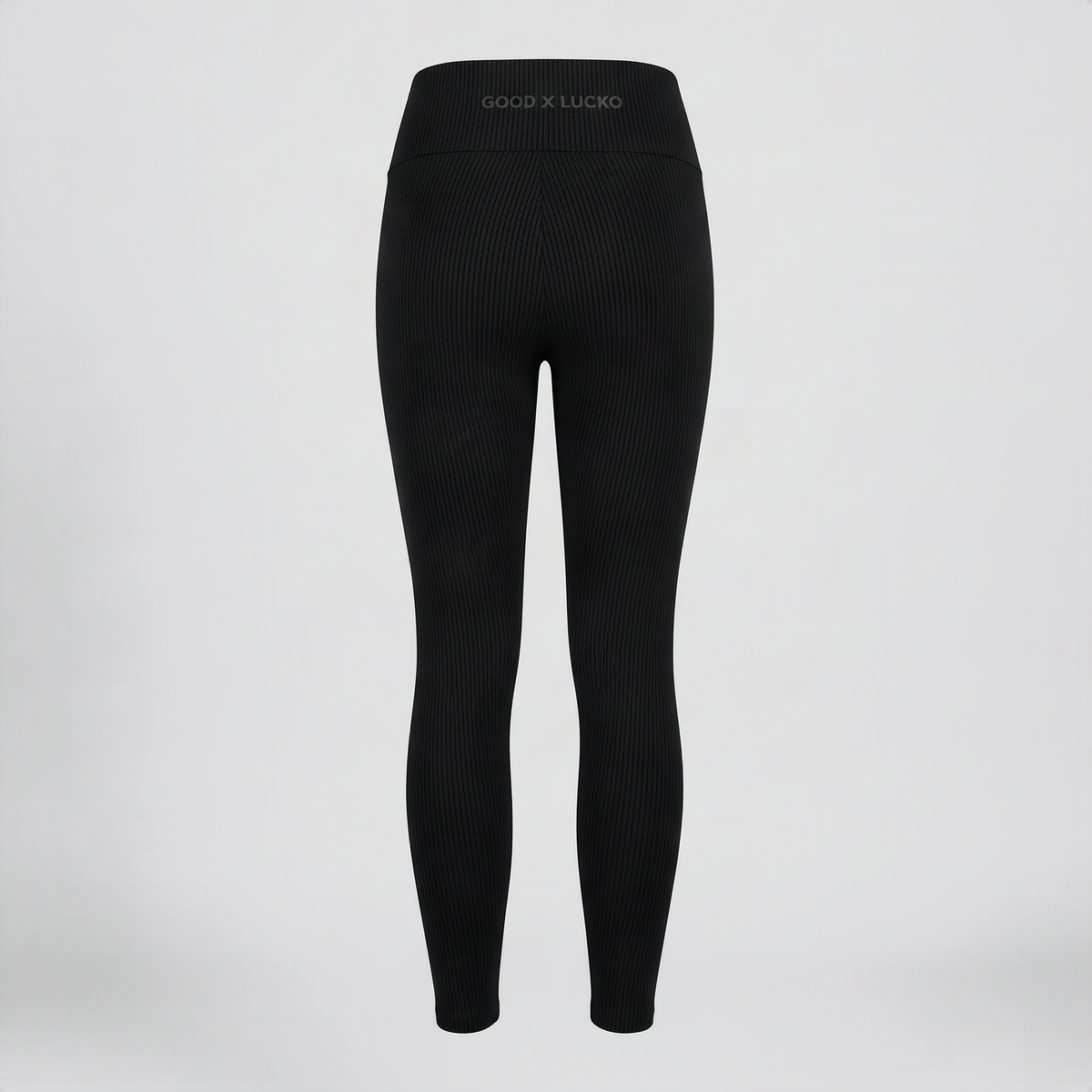 Legging côtelé noir, vue de dos