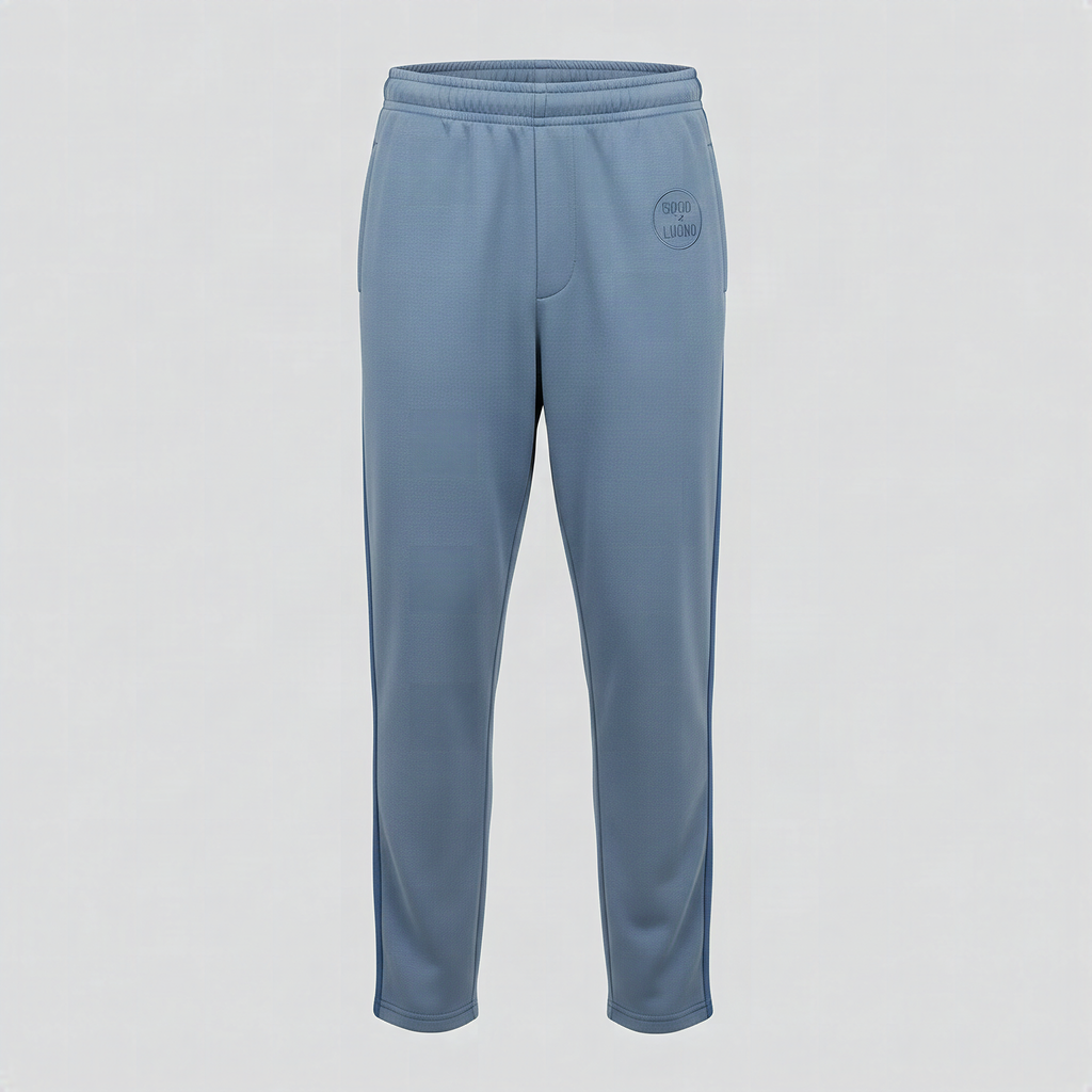 Pantalon de survêtement bleu pierre, vue de face