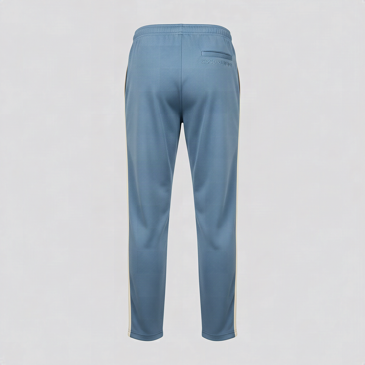 Pantalon de survêtement bleu pierre, vue de dos
